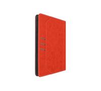 Avizar Étui rétro pour tablette 10 pouces Support réglable et porte-carte Rouge