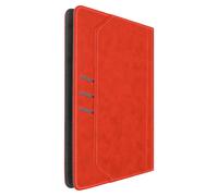 Étui Rétro pour Tablette 10 pouces Support Réglable et Porte-Carte Rouge