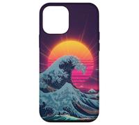 Étui rétro Wave Sunset pour l’Art Japonais Ocean Vaporwave Coque pour iPhone 12 Mini