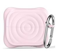 Étui RFUNGUANGO Compatible avec Les Samsung Galaxy Buds 3 et Galaxy Buds 3 Pro, en Silicone Souple et Confortable, avec kit de Nettoyage, Rose