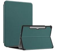 Étui Rigide à Rabat en Cuir synthétique for Microsoft Surface Pro 12 2025, Compatible avec Clavier et Support Frontal(Dark Green)