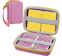 Étui Rigide Compatible Avec Jeux De Uno Cartes,Étui Rigide D'une Capacité Maximale De 300 Cartes-Sans Les Cartes(Rose,Étui Uniquement)