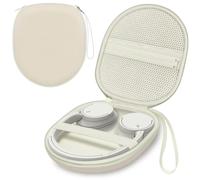 Étui Rigide Compatible avec Les écouteurs Sony/JBL/Soundcore Anker/Bose/BERIBES/KVIDIO Wireless on-Ear Headphones (Cream)