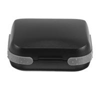 Étui Rigide de Poche pour Appareil Auditif, Noir, Compact | Rangement Amorti en ABS et Mousse, Format 6x6x2cm, pour Voyages et Déplacements