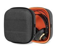 Étui Rigide de Protection Geekria Compatible avec AKG K340, K240 Studio, K242, K271, K272, K142, Sac de Voyage de Remplacement avec Rangement pour câble (Gris foncé)