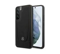 Étui rigide en cuir Mercedes, noir - Samsung Galaxy S22 Plus