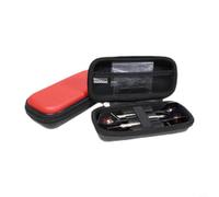 Étui rigide en EVA avec base de support intérieure pour fléchettes à pointe en acier et pointe souple, peut contenir 3 fléchettes, tiges, vols, pointes et accessoires (rouge)