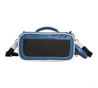 Étui rigide en EVA pour haut-parleur Bose Soundlink Max - Sac de rangement résistant aux chocs avec poignée et sangle - Coque de protection portable 28,5 x 10 x 13,5 cm (bleu)