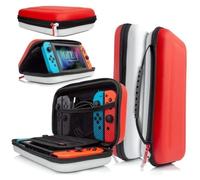 Etui Rigide en EVA pour Nintendo Switch Housse Rigide de Rangement Zippée en Matériau Durable Anti-Choc pour la Console Nintendo Swi