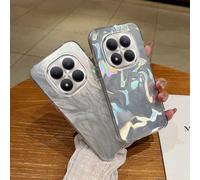 Étui rigide en gradient argenté laser pour Xiaomi Redmi Note 15 Note15 Pro Plus ProPlus Note15Pro + Coque de téléphone en TPU avec pare-chocs arrière en PC 1