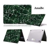 Étui rigide en marbre anti-rayures pour ordinateur portable, coque unisexe pour HUAWEI MateBook - For Matebook x 2020 - veine blanche en vert