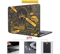 étui rigide en marbre pour Macbook Air Pro - For Pro 13 A1278 CD-ROM - Cristal noir