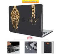 étui rigide en marbre pour Macbook Air Pro - For Pro 13 A1278 CD-ROM - Cristal noir