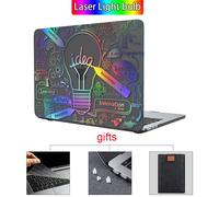 étui rigide en marbre pour Macbook Air Pro - For Pro 13 A1278 CD-ROM - Cristal noir