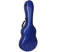 Étui Rigide en polycarbone pour Guitare Classique 4/4 | Finition Brillante Anti-Rayures Blue, Serrure TSA, hygromètre, Sac Accessoires Amovible, Sangles Sac à Dos