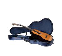 Étui Rigide en polycarbone pour Guitare Classique 4/4 | Finition Brillante Anti-Rayures Blue, Serrure TSA, hygromètre, Sac Accessoires Amovible, Sangles Sac à Dos