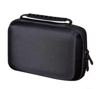 Étui rigide étanche pour 3DS XL - Noir | Coque rigide épaisse, résistante à la pression, doublure intérieure douce, empêche les rayures, orange, noir, bleu, rouge