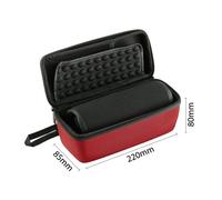 Étui rigide EVA pour enceinte sans fil Flip 6, sac de transport portable (rouge)