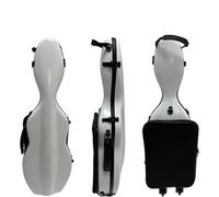 Étui rigide for violon 4/4 avec sac à musique/roues, étui for, dos, for Double épaule Pour Le Rangement Des Violons(White)