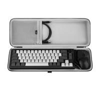 Étui Rigide Geekria Combo Clavier et Souris 65%, Compatible avec Keychron K6 HE/Q2 Max/V2, RK Royal KLUDGE R65/Galaxy68 - Sac de Voyage pour Clavier 68 Touches (Gris foncé)