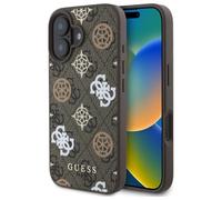 Guess Coque Guhmp16sp4pwpw iPhone 16 6,1'' étui rigide MagSafe Peony marron Édition 4G