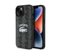Étui rigide Lacoste Monogram Vintage Logo MagSafe Noir - iPhone 15