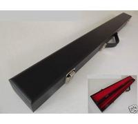 Étui Rigide Noir pour Queue de Billard 2 pièces 145 cm - Intérieur Rouge