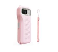 Étui Rigide pour DJI Pocket 4 Pro Housse de Transport avec Verrou，Rose | Revêtement Doux, Espace Micro Lumière Filtre Carte SD, Verrou Sécurisé, Sangle Main, Points d'Ancrage