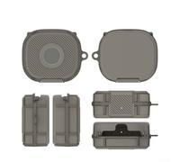 Étui rigide pour écouteurs Powerbeats Fit - Triple couche de défense - Boîtier en ABS anti-rayures - Équipement de voyage portable - Plusieurs couleurs - 10 x 10 x 1 cm (gris)