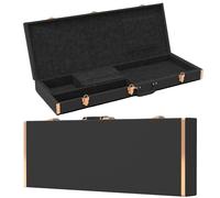 Étui rigide pour guitare électrique avec verrou pour guitare électrique carrée de 99,1 cm - Étui de protection rigide pour modèle KST/KTL/170 avec verrouillage de sécurité et pieds en métal (noir