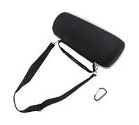 Étui rigide pour haut-parleur en EVA pour JBL Charge 6, sac de transport résistant aux chocs avec bandoulière et mousqueton, housse de protection pour boîte de rangement, gris (gris)