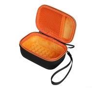 Étui rigide pour haut-parleur JBL GO 5/GO 4/GO 3 - Résistant aux chocs - Avec fermeture éclair - Léger et compact - Accessoires gris (orange)