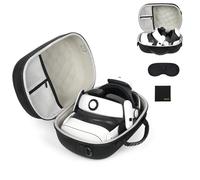 Étui rigide pour Meta Quest 3S/Quest 3 Étui de protection portable pour casque de jeu Meta Quest 3S/Quest 3 et accessoires de contrôle tactile Protection contre les chocs accidentels,les chutes et les