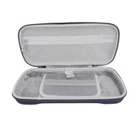 Étui Rigide pour Rog Ally X 2024 RC72LA, pour Rog Ally 2023 RC71L, pour Claw A1M et Autres Accessoires, étui de Voyage Portable en PU avec Double Fermeture éclair (Bleu foncé)