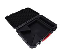 Étui Rigide pour Satellite avec Intérieur en Mousse EVA pour Les Amateurs de Plein Air, Noir + Rouge, 15,8 X 13,4 X 3,95 Pouces