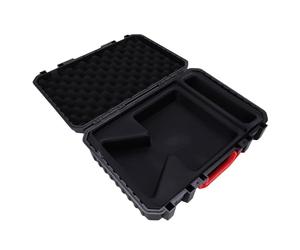Étui Rigide pour Satellite avec Intérieur en Mousse EVA pour Les Amateurs de Plein Air, Noir + Rouge, 15,8 X 13,4 X 3,95 Pouces