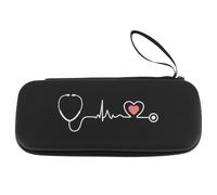 Étui Rigide pour Stéthoscope, étui Rigide pour Stéthoscope Classic III, pour Stéthoscope Cardiology III, étui de Transport avec Poche en Filet