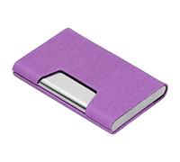Étui robuste en acier inoxydable pour cartes de visite - Aspect élégant et simple - Peut contenir 15 à 20 cartes - Idéal pour les travaux professionnels (GLOGLOWg2iv5mrayu-13)