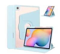 Étui Rotatif à 360° for Tablette Samsung Galaxy Tab A11 8,7" Plus 11" SM-X730 X930 avec Porte-Stylet et Rabat.(Sky Blue,A11 8.7inch)