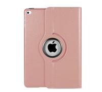 Étui rotatif à 360° pour iPad 9.7 - Compatible avec iPad 5e/6ème génération (2017/2018), iPad Air 1 (2013), iPad Air 2 (2014) - Housse en cuir PU avec fonction veille/réveil automatique (or rose)