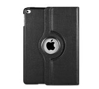 Étui rotatif à 360° pour iPad 9.7 - Compatible avec iPad 5e/6ème génération (2017/2018), iPad Air 1 (2013), iPad Air 2 (2014) - Cuir PU Stand Cover avec fonction veille/réveil automatique (Noir)