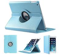 Étui Rotatif à 360° pour iPad Air 1 Air 2 iPad 2017 2018 9.7 5ème 6ème génération Couverture pour iPad 2018 Case Auto Sleep Bleu Ciel