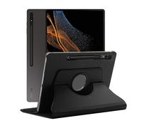 Etui Rotatif En Simili Cuir Pour Samsung Galaxy Tab S8 Ultra 14.6" Sm-X910 Sm-X916 - Noir - Visiodirect -