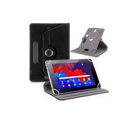 Etui rotatif en simili cuir pour Tablette Tactile POLAROID Mobility 10" - Noir - -