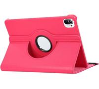 Étui Rotatif Résistant À 360 Degrés Pour Xiaomi Redmi Pad Se 11 "10.6", Housse Mi Pad 5 6 Pro 11 12.4 Pouces, Étuis De Protection Pour Tablette En Cuir Pu-Rougemi Pad 10.6-Rose Rouge