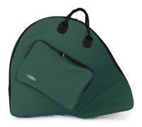 Housse Classic Cantabile PHT-1 pour Cor Parforce - Softbag pour cors à une seule coulisse - grande poche extérieure - bretelles de sac à dos amovibles - vert