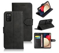 Etui - Samsung - Galaxy A03S/A02S - Cuir - Fermoir Magnétique - Support Intégré