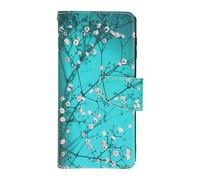 Étui Samsung Galaxy A12 Clapet Multicompartiments Support Vidéo Petites Fleurs