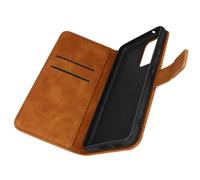 Étui Samsung Galaxy A53 5G Effet Daim Portefeuille Support Vidéo Forcell marron