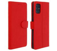 Étui pour Samsung A71 Porte-cartes Support rouge